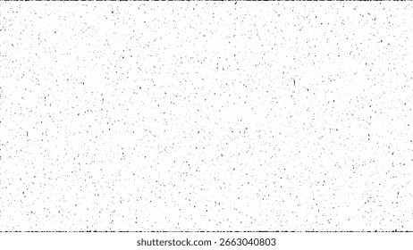 Vector grunge blanco y negro con grietas, astillas, arañazos y polvo. Textura de superficie monocromática vintage afligida perfecta para fondos, superposiciones o efectos de diseño retro.