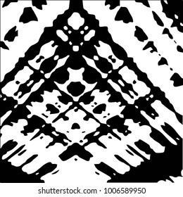 Black and white grunge vector line background. Abstract halftone illustration background. Grunge grid background pattern
