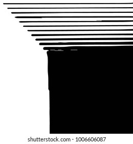 Black and white grunge vector line background. Abstract halftone illustration background. Grunge grid background pattern
