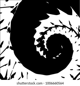 Black and white grunge vector line background. Abstract halftone illustration background. Grunge grid background pattern
