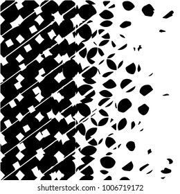 Black and white grunge vector line background. Abstract halftone illustration background. Grunge grid background pattern

