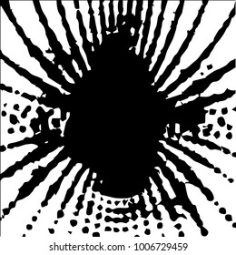Black and white grunge vector line background. Abstract halftone illustration background. Grunge grid background pattern

