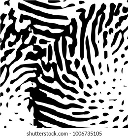 Black and white grunge vector line background. Abstract halftone illustration background. Grunge grid background pattern
