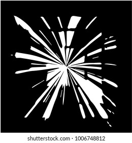 Black and white grunge vector line background. Abstract halftone illustration background. Grunge grid background pattern
