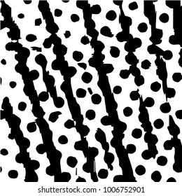 Black and white grunge vector line background. Abstract halftone illustration background. Grunge grid background pattern
