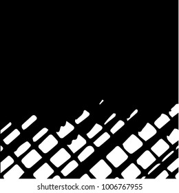 Black and white grunge vector line background. Abstract halftone illustration background. Grunge grid background pattern
