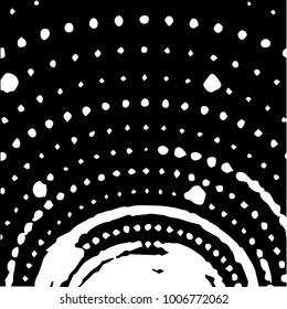 Black and white grunge vector line background. Abstract halftone illustration background. Grunge grid background pattern
