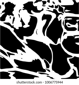 Black and white grunge vector line background. Abstract halftone illustration background. Grunge grid background pattern
