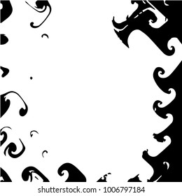 Black and white grunge vector line background. Abstract halftone illustration background. Grunge grid background pattern
