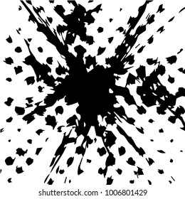 Black and white grunge vector line background. Abstract halftone illustration background. Grunge grid background pattern
