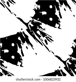 Black and white grunge vector line background. Abstract halftone illustration background. Grunge grid background pattern
