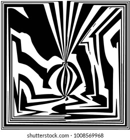 Black and white grunge vector line background. Abstract illustration background. Grunge grid background pattern
