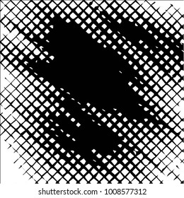 Black and white grunge vector line background. Abstract illustration background. Grunge grid background pattern
