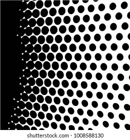 Black and white grunge vector line background. Abstract halftone illustration background. Grunge grid background pattern
