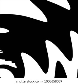 Black and white grunge vector line background. Abstract halftone illustration background. Grunge grid background pattern

