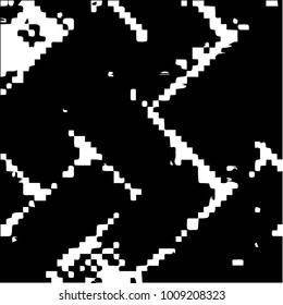 Black and white grunge vector line background. Abstract halftone illustration background. Grunge grid background pattern
