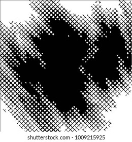 Black and white grunge vector line background. Abstract halftone illustration background. Grunge grid background pattern
