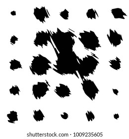 Black and white grunge vector line background. Abstract halftone illustration background. Grunge grid background pattern

