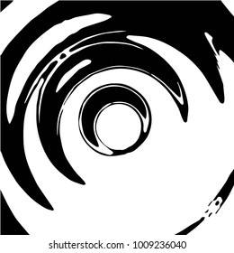 Black and white grunge vector line background. Abstract halftone illustration background. Grunge grid background pattern
