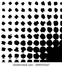 Black and white grunge vector line background. Abstract halftone illustration background. Grunge grid background pattern
