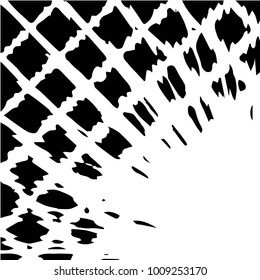 Black and white grunge vector line background. Abstract halftone illustration background. Grunge grid background pattern
