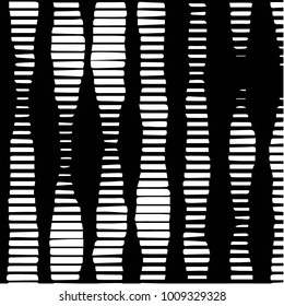 Black and white grunge vector line background. Abstract halftone illustration background. Grunge grid background pattern
