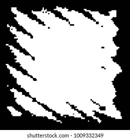 Black and white grunge vector line background. Abstract halftone illustration background. Grunge grid background pattern
