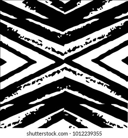 Black and white grunge vector line background. Abstract halftone illustration background. Grunge grid background pattern
