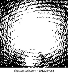 Black and white grunge vector line background. Abstract halftone illustration background. Grunge grid background pattern