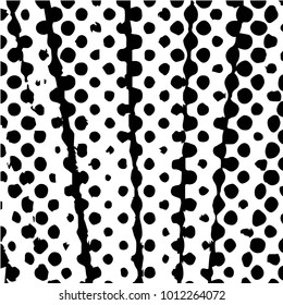 Black and white grunge vector line background. Abstract halftone illustration background. Grunge grid background pattern