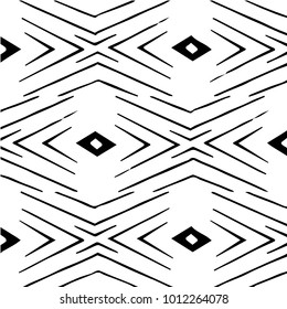 Black and white grunge vector line background. Abstract halftone illustration background. Grunge grid background pattern