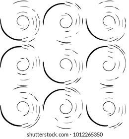 Black and white grunge vector line background. Abstract halftone illustration background. Grunge grid background pattern