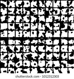 Black and white grunge vector line background. Abstract halftone illustration background. Grunge grid background pattern
