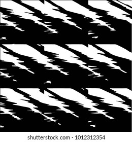 Black and white grunge vector line background. Abstract halftone illustration background. Grunge grid background pattern
