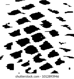 Black and white grunge vector line background. Abstract halftone illustration background. Grunge grid background pattern
