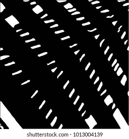 Black and white grunge vector line background. Abstract halftone illustration background. Grunge grid background pattern
