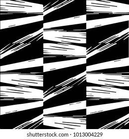 Black and white grunge vector line background. Abstract halftone illustration background. Grunge grid background pattern
