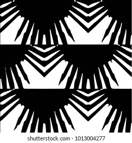 Black and white grunge vector line background. Abstract halftone illustration background. Grunge grid background pattern
