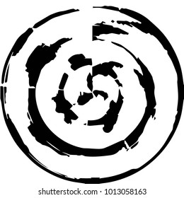 Black and white grunge vector line background. Abstract halftone illustration background. Grunge grid background pattern
