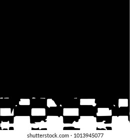 Black and white grunge vector line background. Abstract halftone illustration background. Grunge grid background pattern