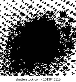 Black and white grunge vector line background. Abstract halftone illustration background. Grunge grid background pattern