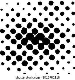Black and white grunge vector line background. Abstract halftone illustration background. Grunge grid background pattern
