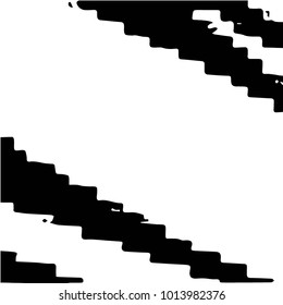 Black and white grunge vector line background. Abstract halftone illustration background. Grunge grid background pattern
