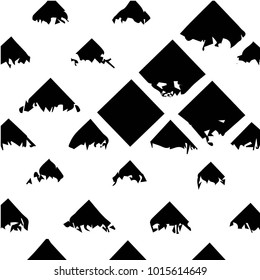 Black and white grunge vector line background. Abstract halftone illustration background. Grunge grid background pattern

