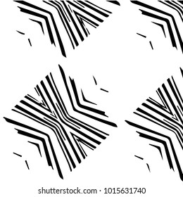 Black and white grunge vector line background. Abstract halftone illustration background. Grunge grid background pattern
