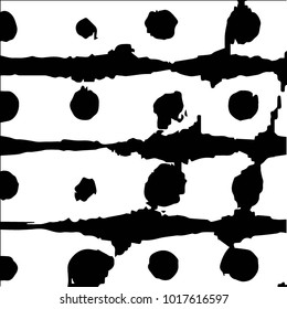 Black and white grunge vector line background. Abstract halftone illustration background. Grunge grid background pattern
