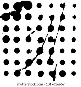 Black and white grunge vector line background. Abstract halftone illustration background. Grunge grid background pattern
