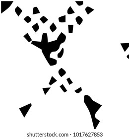 Black and white grunge vector line background. Abstract halftone illustration background. Grunge grid background pattern

