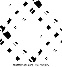 Black and white grunge vector line background. Abstract halftone illustration background. Grunge grid background pattern
