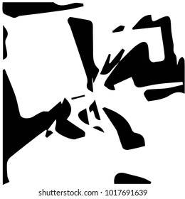 Black and white grunge vector line background. Abstract halftone illustration background. Grunge grid background pattern
